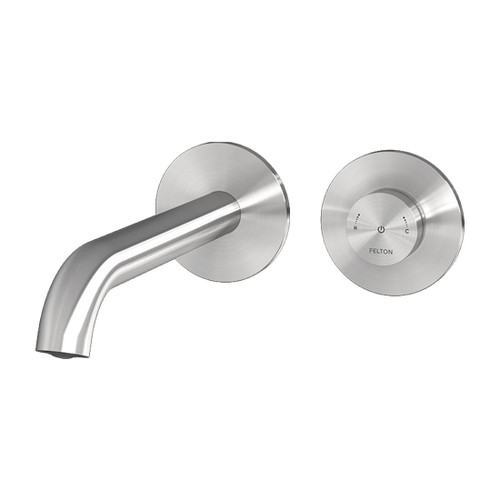 Linea Basin / Bath Mixer Digital Wall Mounted Brushed Stainless Finish