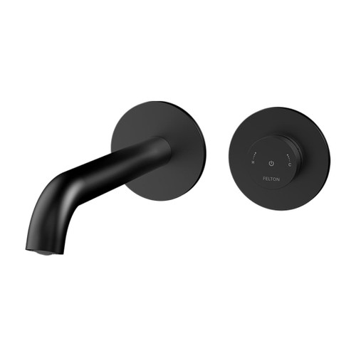 Linea Basin / Bath Mixer Digital Wall Mounted Black