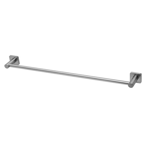 Radii SS Single Towel Rail 316 Square Plate 600mm Stainless Steel