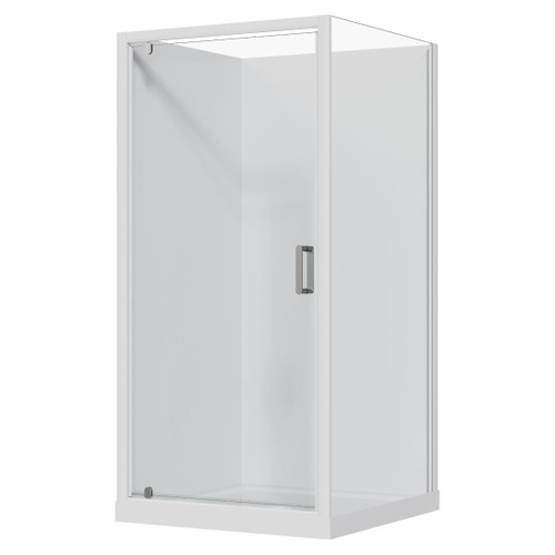 Main Image Samara Acrylic Shower Square 1000 x 1000mm Flat Wall White 4S Centre