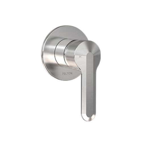 Slique Mains Pressure Shower Mixer Brushed Stainless Finish