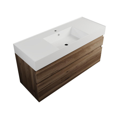 Edge Wall Hung Vanity 2 Drawer 1210mm White Gloss ATW121D2WH