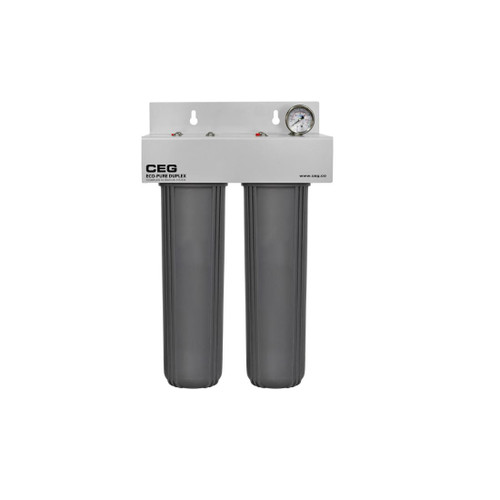 Eco-Pure 20 Inch Jumbo Water Filter Kit Duplex Main