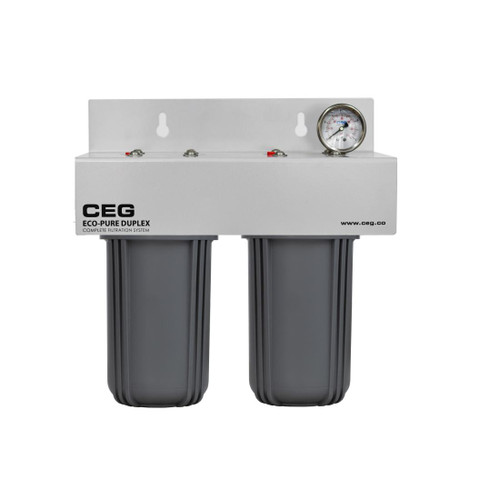 Eco-Pure 10 Inch Jumbo Water Filter Kit Duplex Main