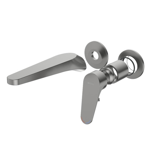 Maku MK2 Wall Basin/Bath Mixer Trim Kit 200mm Gunmetal