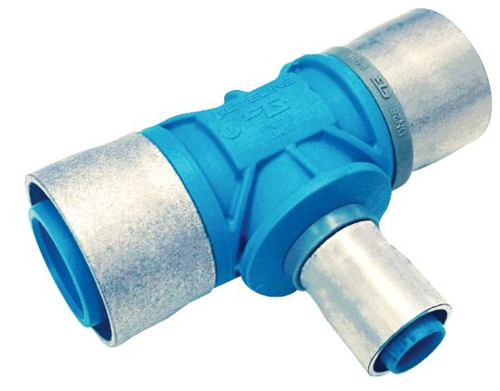 Buteline Tee MDPE 25mm x MDPE 25mm x Bute 20mm