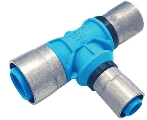 Buteline Tee MDPE 25mm x Pex 20mm x Pex 16mm