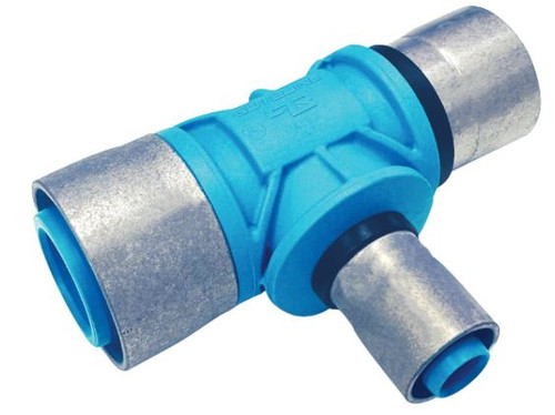 Buteline Tee MDPE 25mm x Pex 25mm x Pex 16mm