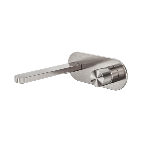 Pure Wall Basin/Bath Mixer SS316L Progressive Brushed Nickel