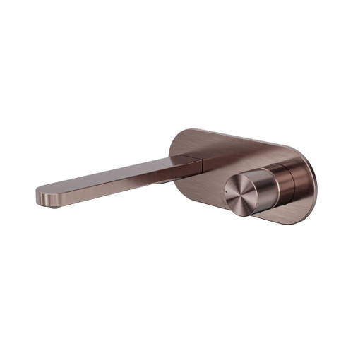 Pure Wall Basin/Bath Mixer SS316L Progressive Brushed Bronze