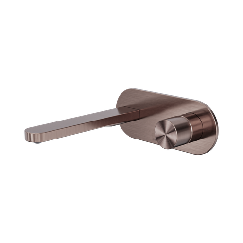 Pure Wall Basin/Bath Mixer SS316L Progressive Brushed Bronze