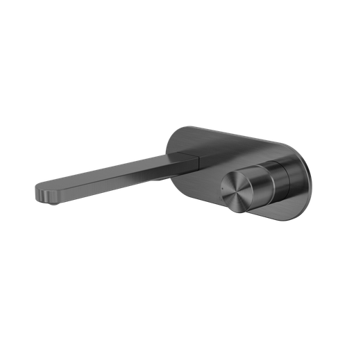 Pure Wall Basin/Bath Mixer SS316L Progressive Graphite