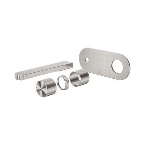 Pure Wall Basin/Bath Mixer SS316L Progressive Trim Kits Only Brushed Nickel