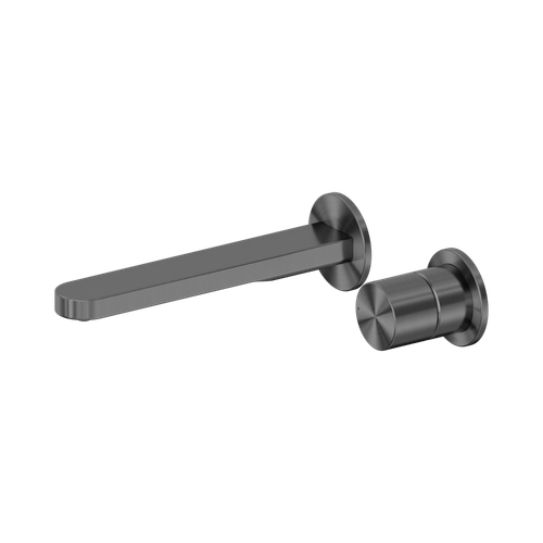 Pure Wall Basin/Bath Mixer SS316L Progressive Separate Back Plate Graphite