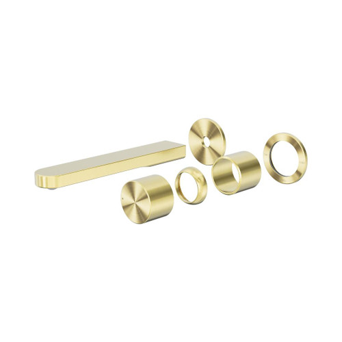 Pure Wall Basin/Bath Mixer SS316L Progressive Separate Back Plate Trim Kits Only Brushed Gold