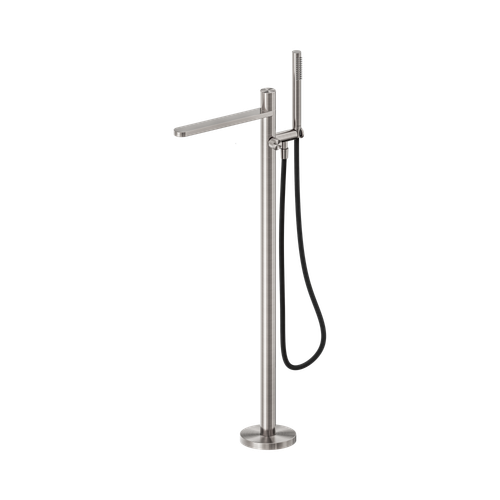 Pure Freestanding Bath Mixer SS316L Progressive With Outdoor Shower HoseBrushed Nickel
