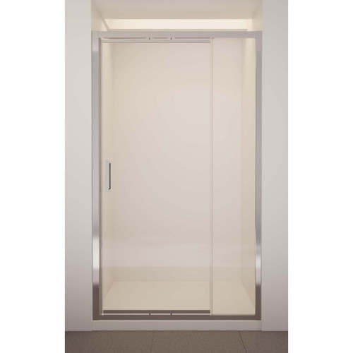 Tivoli Inswing Alcove Shower 1200 x 1000mm Gunmetal Side Recessed Wall Centre Waste
