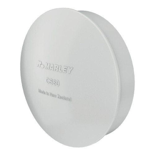 RP80 Stratus End Cap 80mm Gull Grey