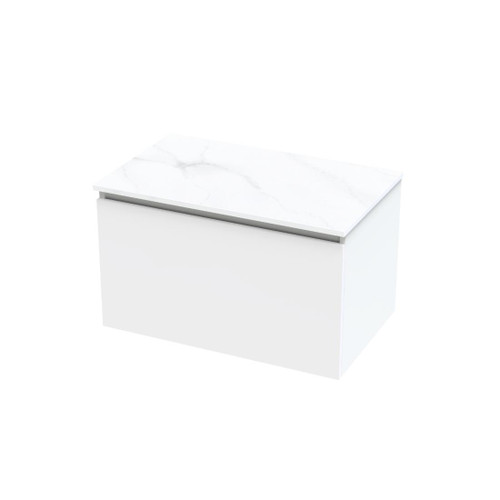 Pinnacle Pro Arctic Vanity 750mm Single Drawer Ultra Gloss White