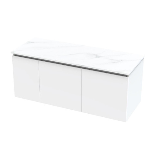 Pinnacle Pro Arctic Vanity 1200mm Right Hand Bowl Classic Wall Ultra Gloss White