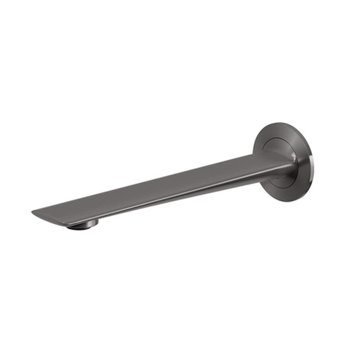 Kusabi Wall Basin/Bath Outlet 200mm Brushed Carbon