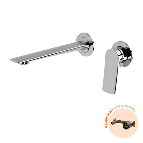 Kusabi Wall Basin / Bath Mixer Set SwitchMix 200mm Fit-Off Kit Chrome