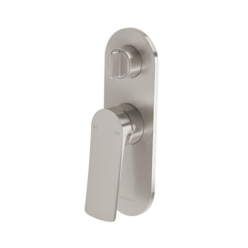 Kusabi Shower / Bath Diverter Mixer SwitchMix Brushed Nickel