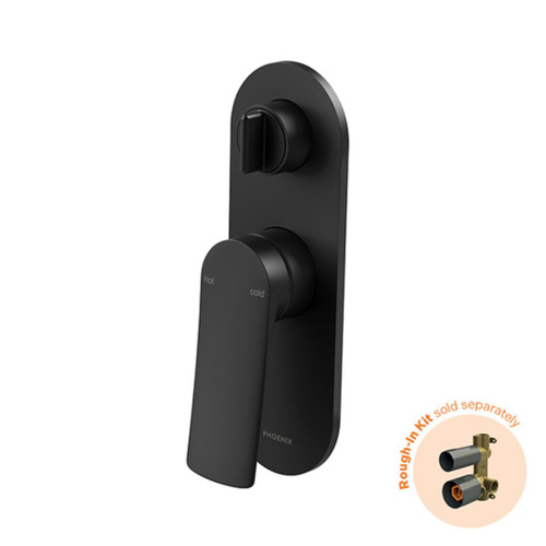 Kusabi Shower / Bath Diverter Mixer SwitchMix Fit-Off Kit Matte Black
