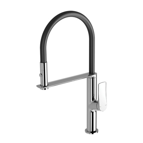 Kusabi Flexible Hose Sink Mixer 200mm Chrome