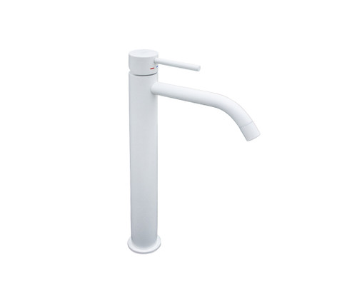 Light Basin Mixer Tall Matt White