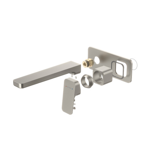 Waipori MK2 Wall Basin/Bath Mixer Trim Kit Brushed Nickel Lead Free