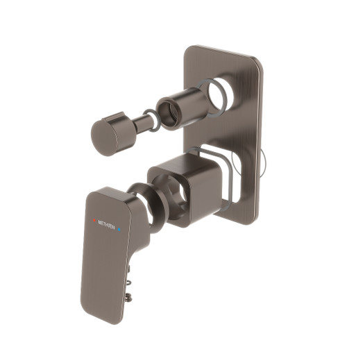 Waipori MK2 Shower Mixer Brushed Bronze With Diverter Trim Kit