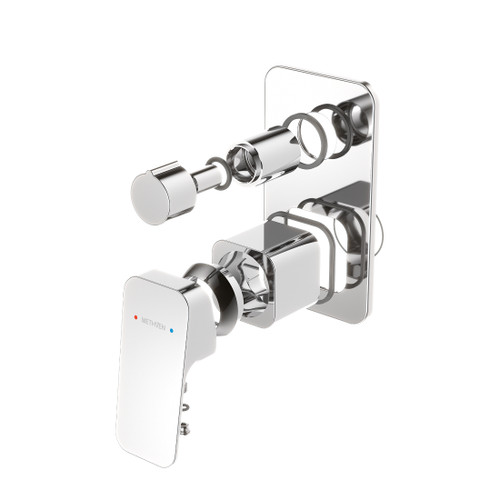 Waipori MK2 Shower Mixer Chrome With Diverter Trim Kit