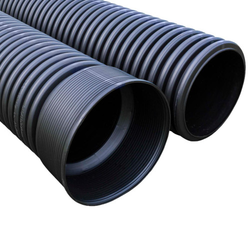 Stormwater Drainage Pipe Black/No Stripe SN6 Culvert DN450 6340mm