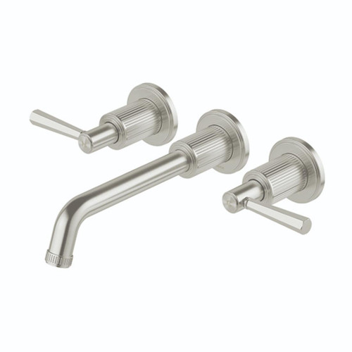 Wiltern Wall Basin / Bath Tap Set 190mm Brushed Nickel