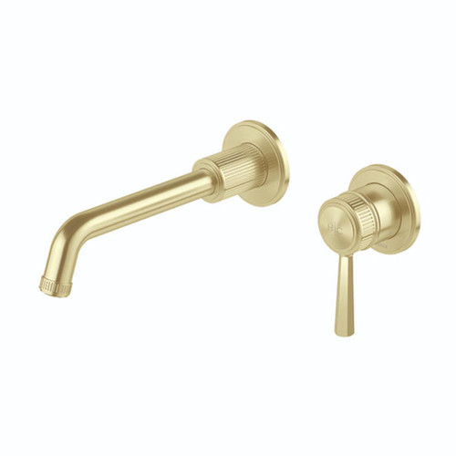Wiltern Wall Basin / Bath Mixer Set 190mm SwitchMix (Fit-Off Kit) Brushed Gold