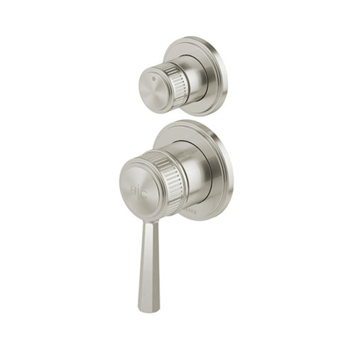 Wiltern Shower / Bath Diverter Mixer SwitchMix (Complete Kit) Brushed Nickel