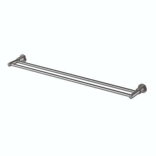Wiltern Double Towel Rail 800mm Brushed Carbon