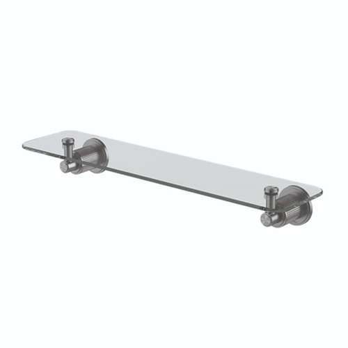 Wiltern Glass Shelf 450mm Brushed Carbon