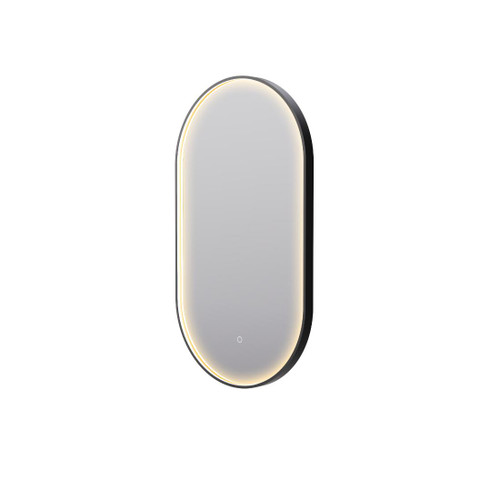 Mirrox Eclipse Front Lit LED Mirror Obround Black 900 x 500mm