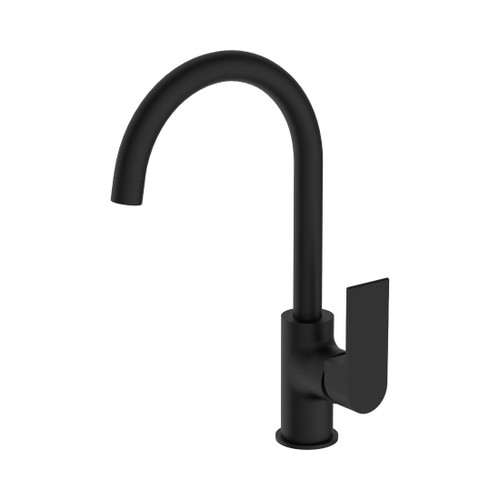 Bianca Kitchen Mixer Gooseneck Spout All Pressure Matte Black