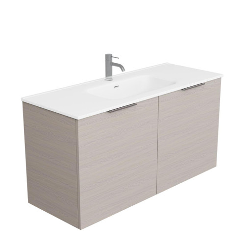 Kylo Vanity 1200mm Centre Integrated Basin Double Drawer Include Gloss White Top