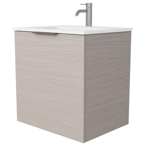 Kylo Vanity 600mm Centre Integrated Basin Single Drawer Include Gloss White Top
