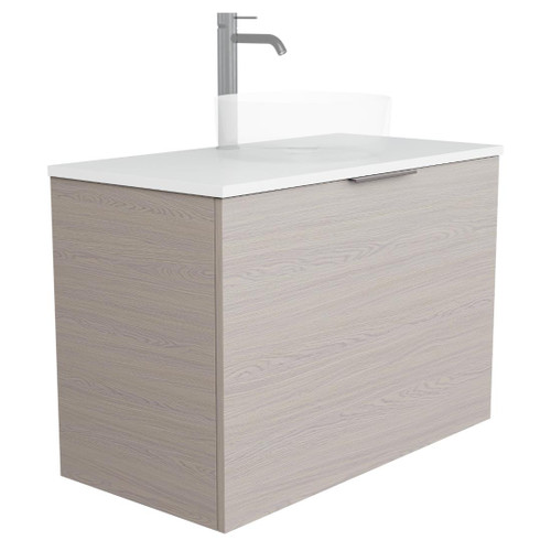 Kylo Vanity 900mm Centre Basin Single Drawer & Hidden Drawer Include Top