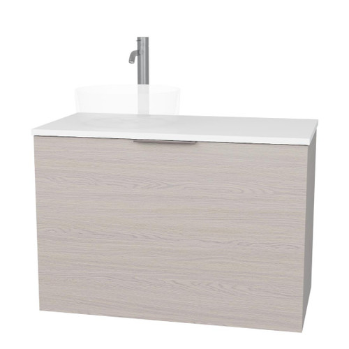 Kylo Vanity 900mm Left Offset Single Drawer & Hidden Drawer Include Top