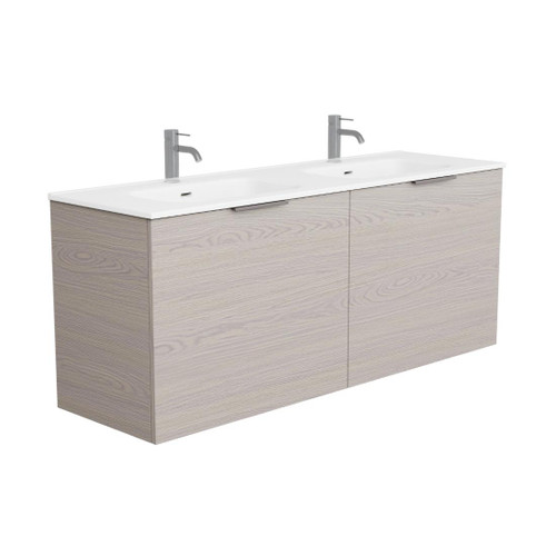 Kylo Vanity 1500mm Double Integrated Basin Double Drawer Include Matte White Top