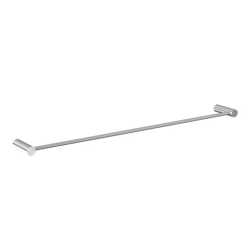 Lumi Single Towel Rail 600mm Brushed Stainless Finish