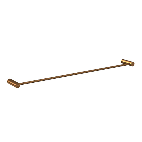 Lumi Single Towel Rail 600mm Brushed Bronze