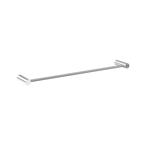 Lumi Single Towel Rail 450mm Brushed Stainless Finish