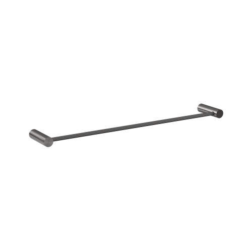 Lumi Single Towel Rail 450mm Brushed Gunmetal